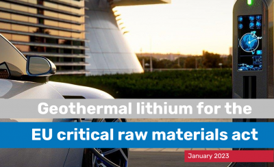 EGEC publishes report on geothermal lithium in Europe