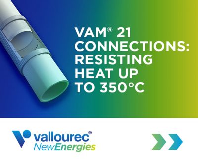 Vallourec qualifies pipe connections for geothermal use up to 350 C