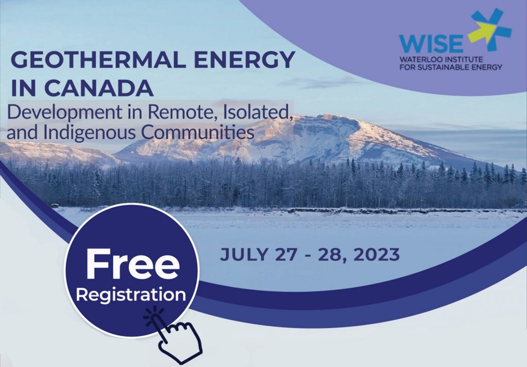 Hybrid workshop – Geothermal Energy in Canada, 27-28 July 2023