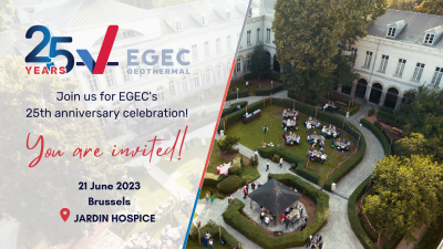 EGEC invites the geothermal community to 25th anniversary celebration
