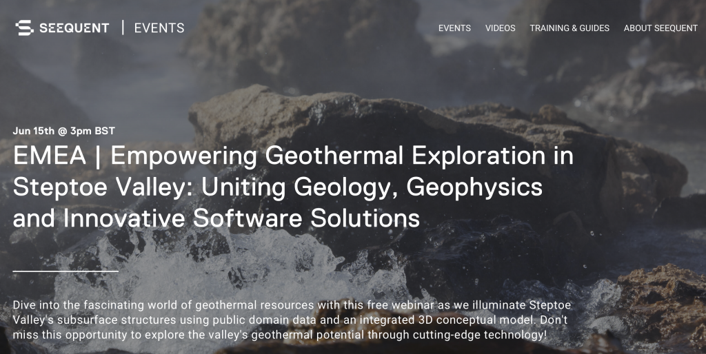 Webinar – Case study on Leapfrog modeling of Steptoe Valley Basin, Nevada