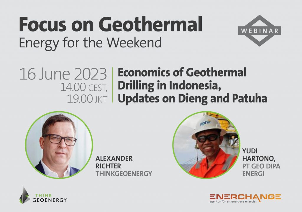 Webinar – Economics of Geothermal Drilling; Dieng & Patuha Updates, 16 June 2023