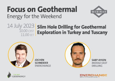 Webinar – Slim Hole Drilling for geothermal exploration, Turkey, July 14, 2023