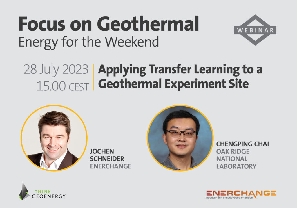 Webinar – Applying transfer learning to a geothermal experiment site, 28 July 2023