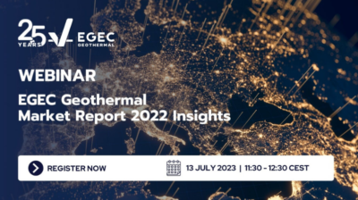 Webinar – EGEC Geothermal Market Report 2022, 13 July 2023