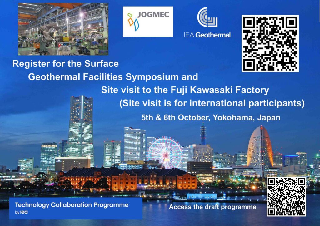 Surface Geothermal Technology Workshop – 5-6 October 2023, Yokohama, Japan