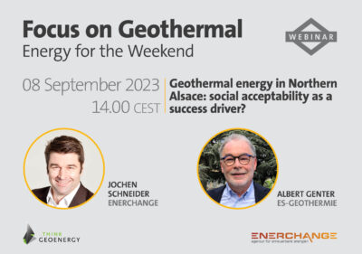 Webinar – Geothermal in Northern Alsace, France; 8 September 2023