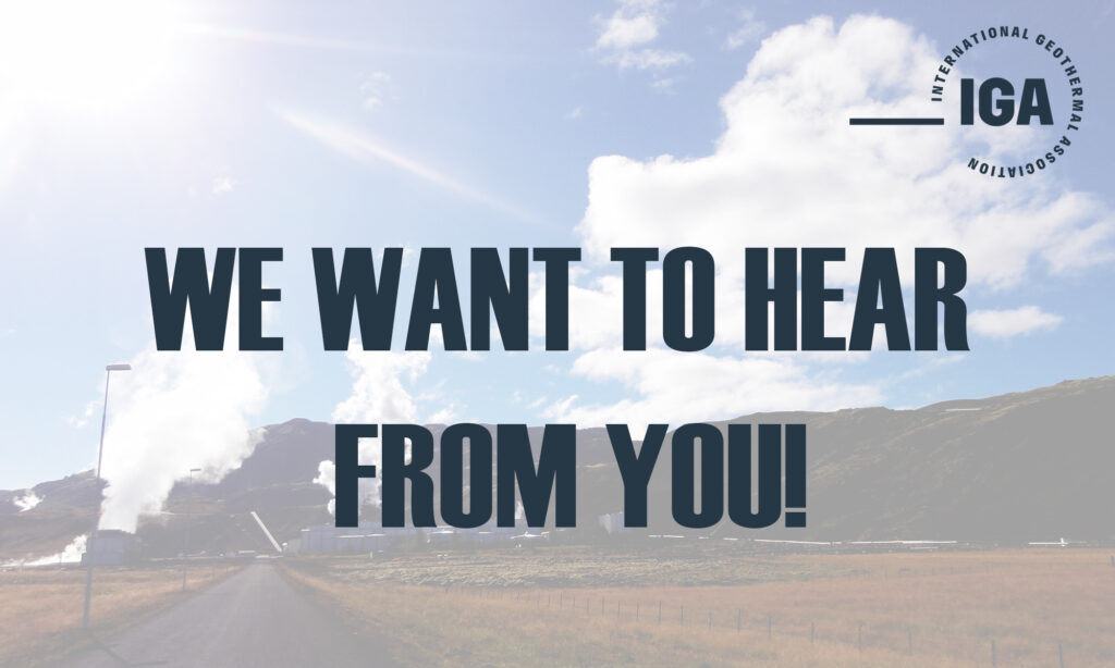 Your input needed – Help shape the future of geothermal!