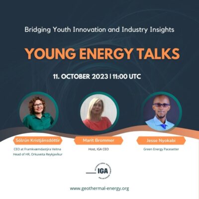 Young Energy Talks – Online forum for young geothermal professionals, 11 Oct 2023