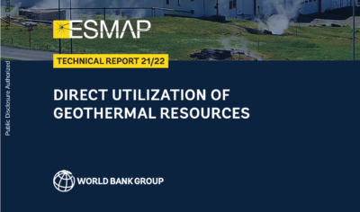 ESMAP highlights benefits, enabling environment for geothermal direct use