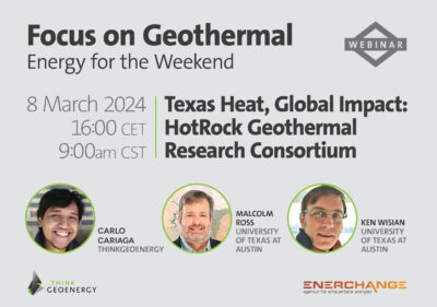 Webinar – Texas Heat, Global Impact: HotRock Geothermal Research Consortium, 8 March 2024