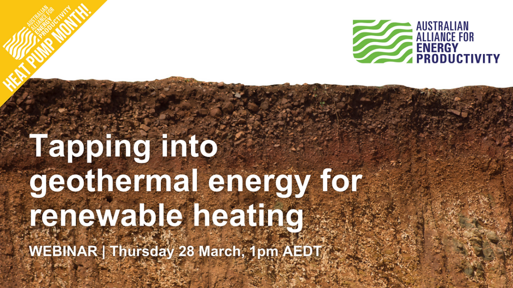 Webinar – Geothermal energy for renewable heating, 28 March 2024