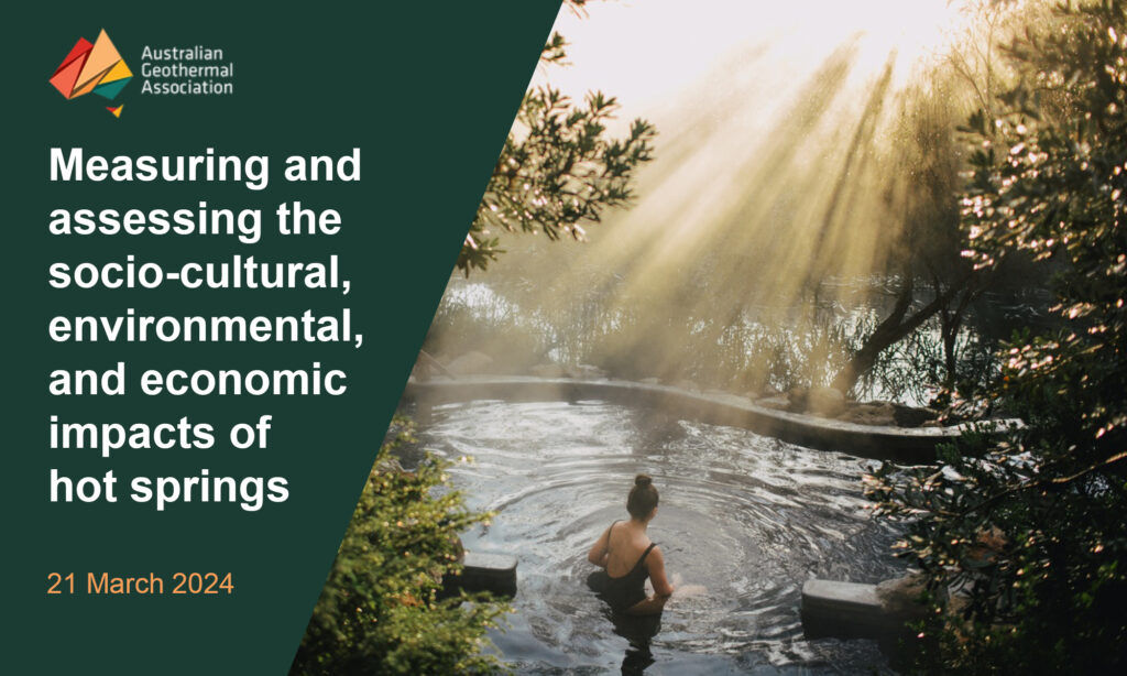 Webinar – Measuring & assessing the impacts of hot springs, 21 March 2024