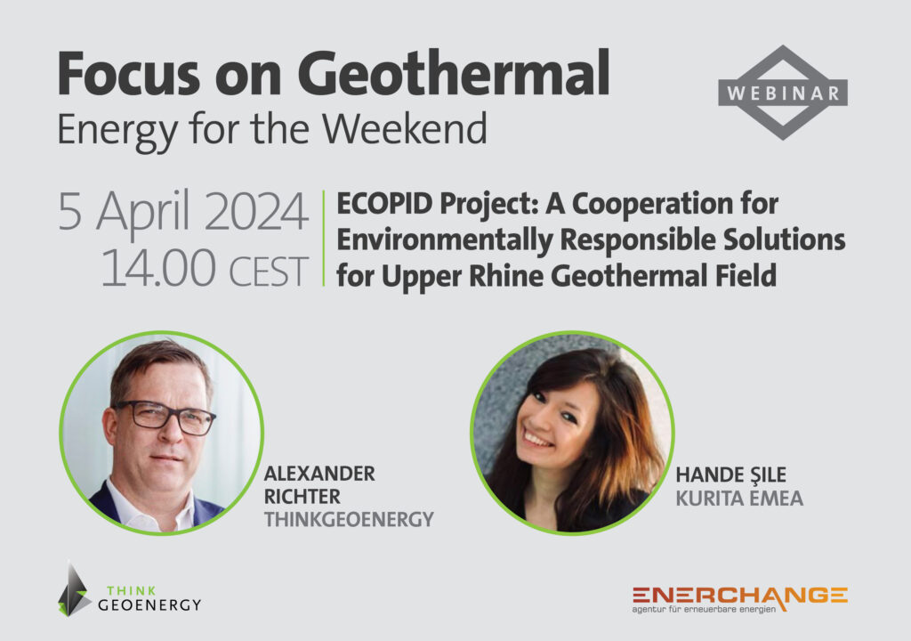 Webinar – ECOPID: Environmentally responsible solutions for geothermal; 5 April 2024