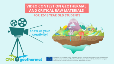 Deadline approaching – Video contest on geothermal and critical raw materials