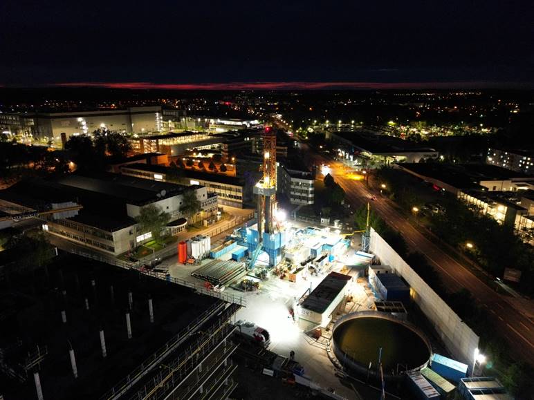 Drilling of geothermal doublet in MTU facility in Germany completed