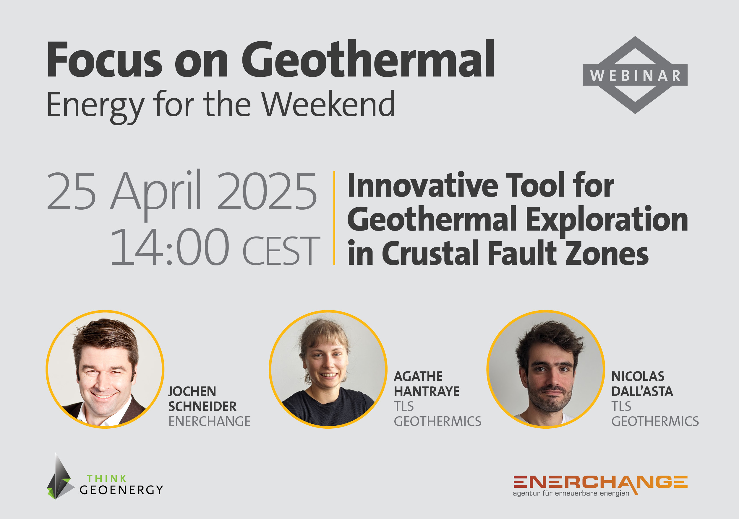Webinar – Innovative tool for geothermal exploration in crustal fault zones, 25 April 2025