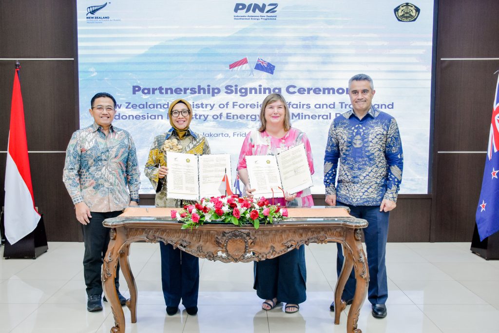 Indonesia and New Zealand sign PINZ partnership to accelerate geothermal development