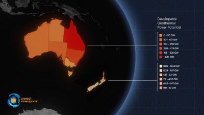 Project InnerSpace’s GeoMap highlights Australia and New Zealand’s geothermal opportunities