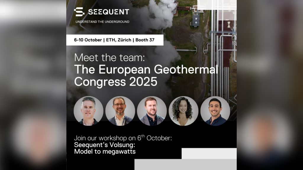 Seequent en el Congreso Europeo de Geotermia 2025 (fuente: Seequent)