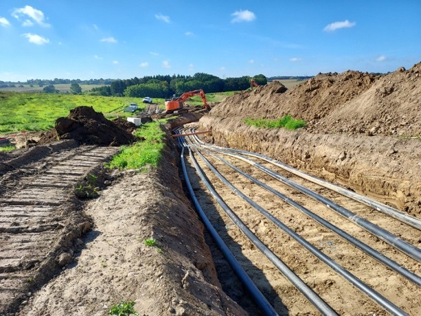 Instalación de Thermonet en Hyllegaard Høje, Dinamarca (fuente: Thermonet Europe)