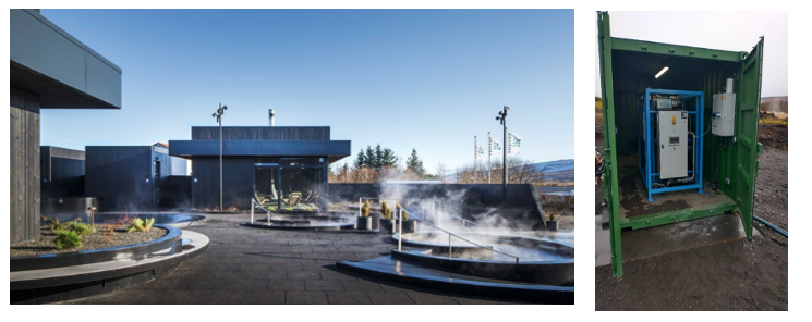 Unidad Enogia en el balneario geotérmico de Krauma (Islandia)