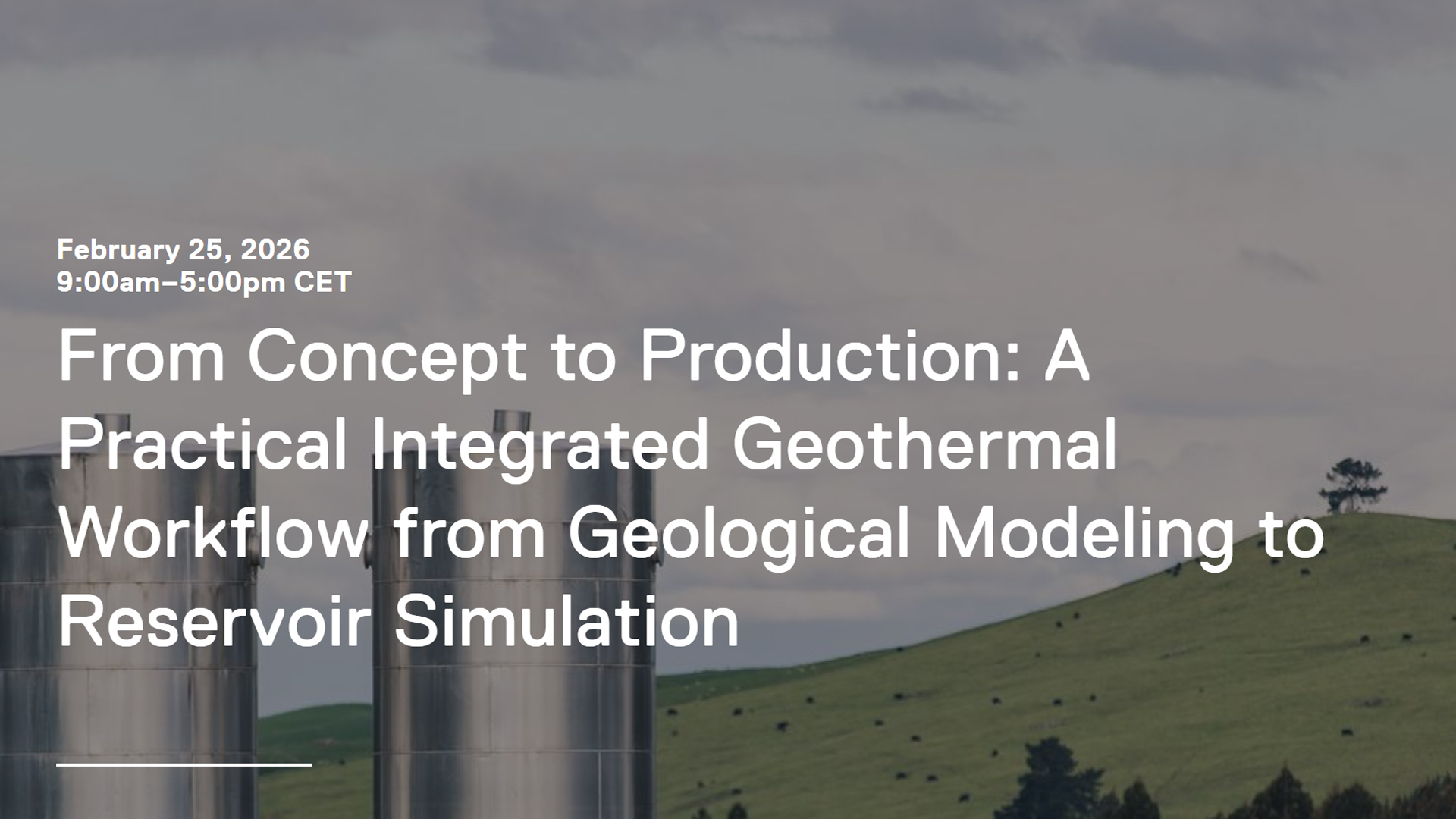 Registration open – Free workshop on geothermal modeling and simulation; Offenburg, Germany