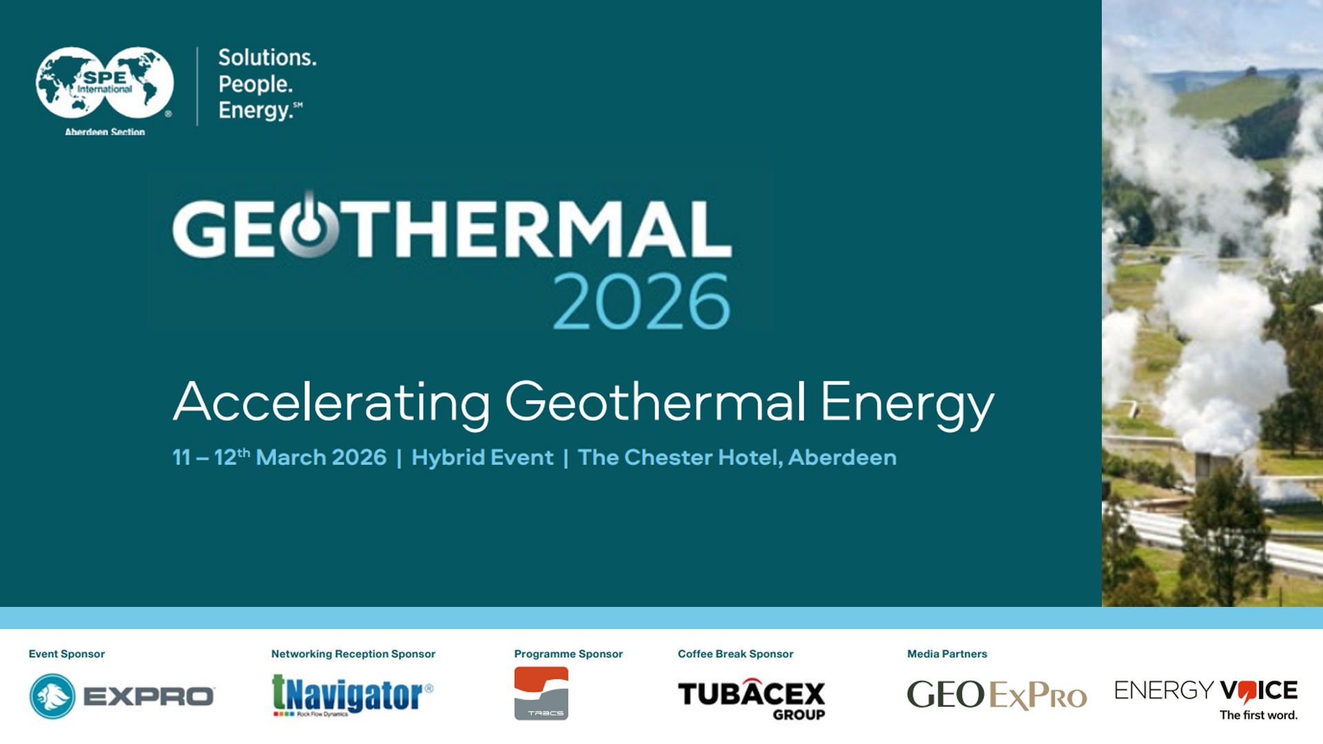 Acelerar el uso de la energía geotérmica 11 y 12 de marzo de 2026