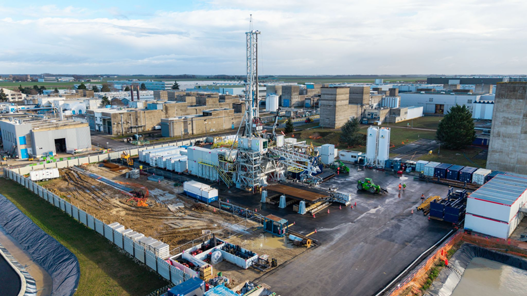 Drilling ongoing for geothermal project at Safran Villaroche site in Seine-et-Marne, France