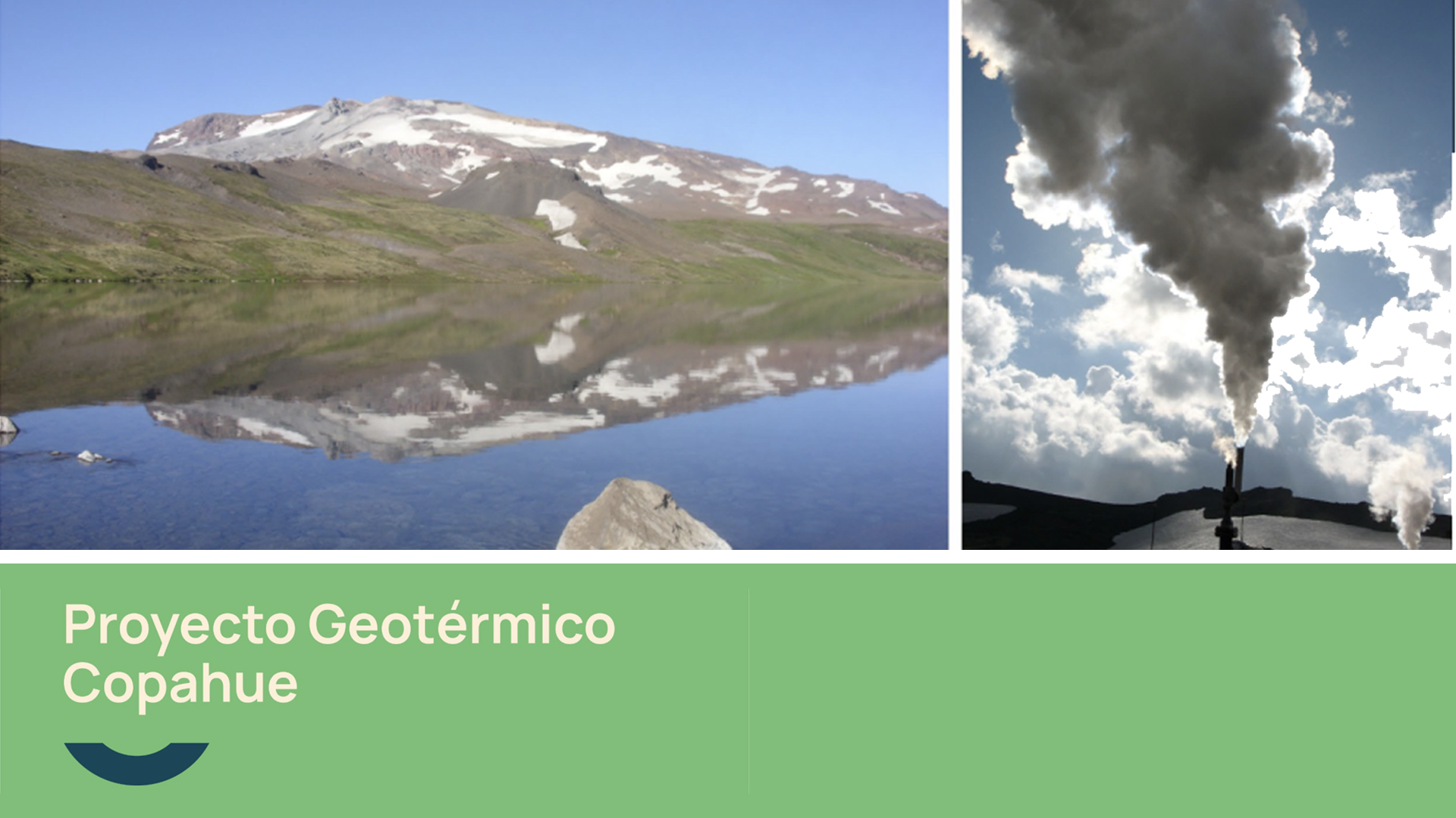 Historia y plan de desarrollo del proyecto geotérmico Copahue, Argentina.