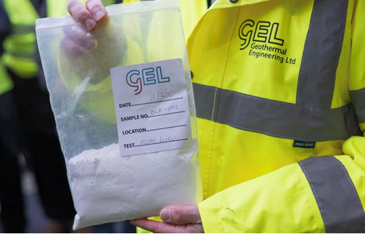 Carbonato de litio producido en la planta geotérmica de United Downs (fuente: GEL)