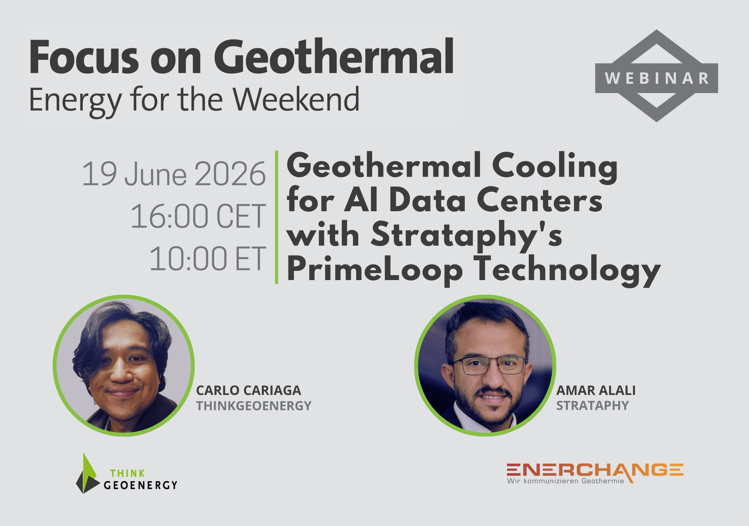 Webinar – Geothermal cooling for data centers with PrimeLoop technology, 19 June 2026