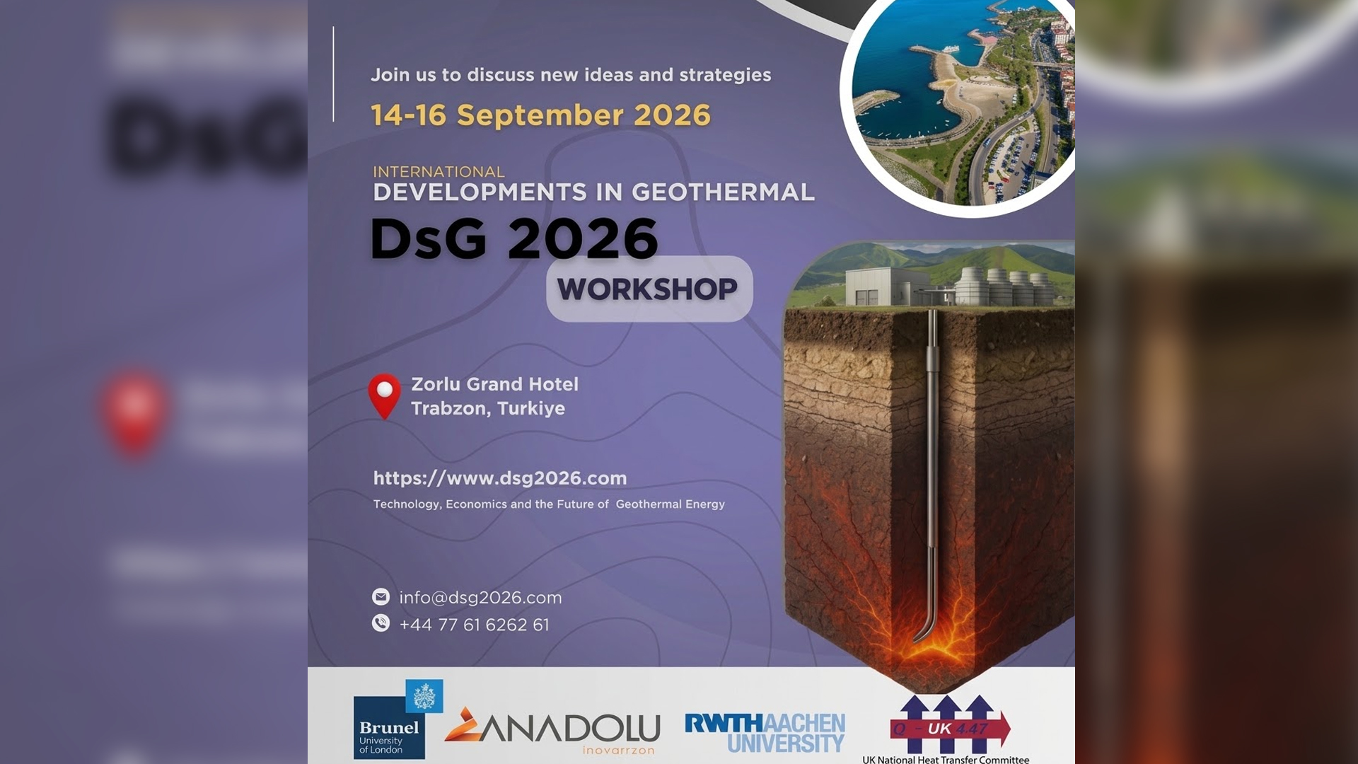 Trabzon, Türkiye will host the geothermal sector with DSG 2026