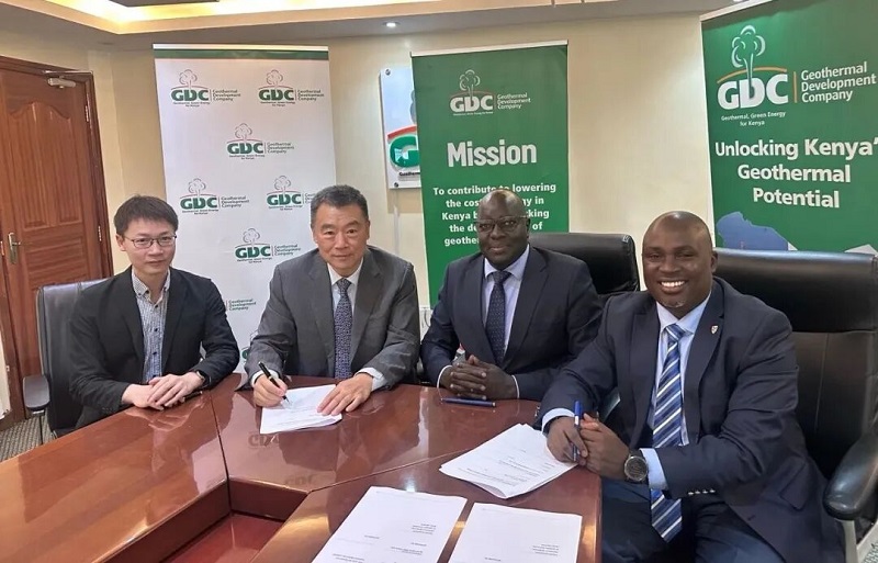 Kaishan and GDC sign framework agreement for development of five geothermal sites in Kenya