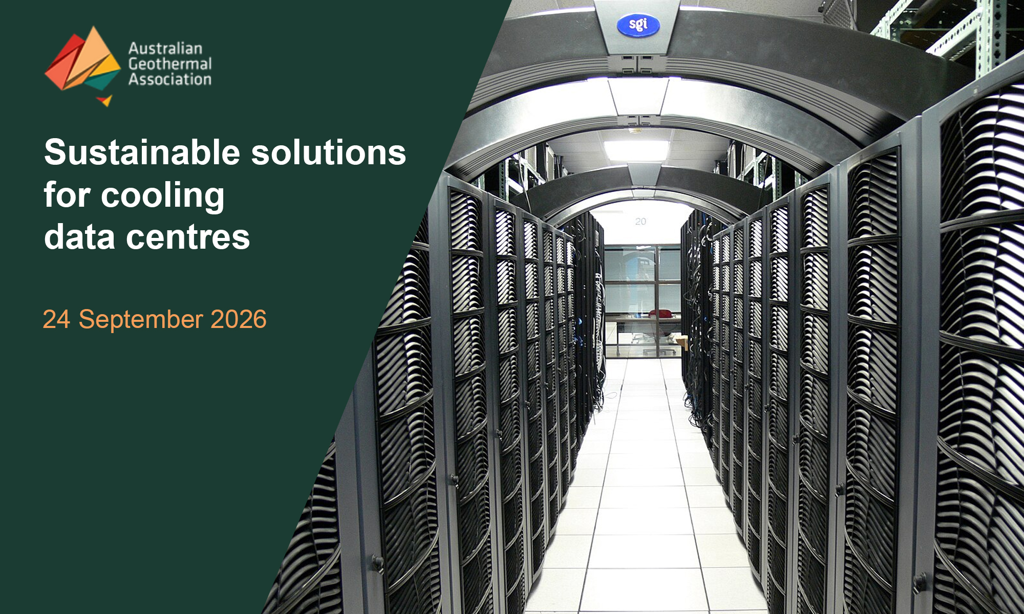 Webinar – Groundwater cooling for data centres; 24 September 2026